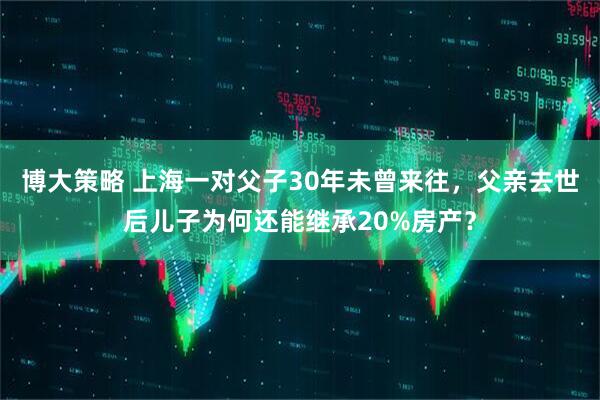 博大策略 上海一对父子30年未曾来往，父亲去世后儿子为何还能继承20%房产？